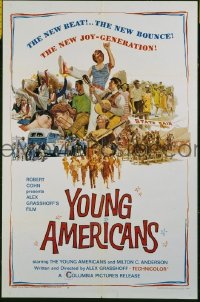 #518 YOUNG AMERICANS 1sh '67 musical 