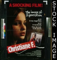 P377 CHRISTIANE F one-sheet movie poster '82 classic drug film!
