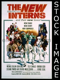 A884 NEW INTERNS one-sheet movie poster '64 Michael Callan, Jones