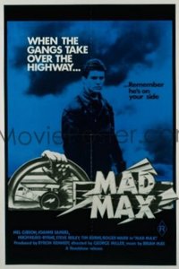 #214 MAD MAX Aust 1sh R81 Mel Gibson, George Miller