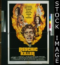 Q406 PSYCHIC KILLER one-sheet movie poster '75 Julie Adams
