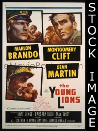 #8545 YOUNG LIONS 1sh '58 Brando as Nazi