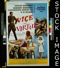 #527 VICE & VIRTUE 1sh '62 Roger Vadim 