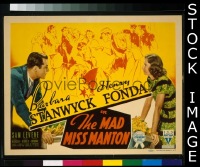 #227 MAD MISS MANTON TC '38 Stanwyck, Fonda 