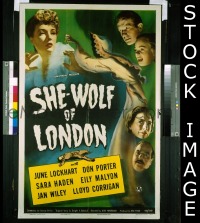 SHE-WOLF OF LONDON 1sheet