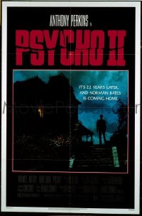 Q409 PSYCHO 2 one-sheet movie poster '83 Anthony Perkins