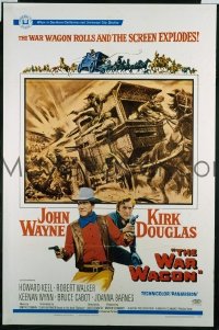 B122 WAR WAGON one-sheet movie poster '67 John Wayne, Kirk Douglas