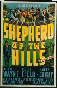 JW 188 SHEPHERD OF THE HILLS one-sheet movie poster '41 John Wayne in Ozarks!