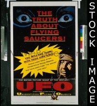 #033 UFO 1sh '56 flying saucer sci-fi! 