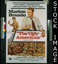 #1956 UGLY AMERICAN 1sh '63 Marlon Brando 