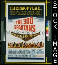 r010 300 SPARTANS one-sheet movie poster '62 Richard Egan