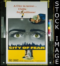 #1155 CITY OF FEAR 1sh '59 Vince Edwards 