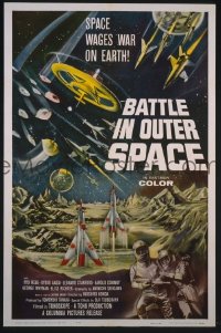 #080 BATTLE IN OUTER SPACE 1sh '60 Toho 