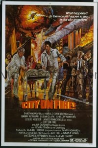 #090 CITY ON FIRE 1sh '79 Barry Newman 