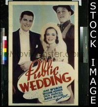#8172 PUBLIC WEDDING 1sh '37 Jane Wyman