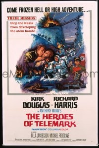 #245 HEROES OF TELEMARK 1sh 66 Douglas,Harris