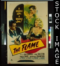#241 FLAME 1sh '47 film noir! 