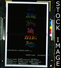 Q928 ZELIG one-sheet movie poster '83 Woody Allen mockumentary!