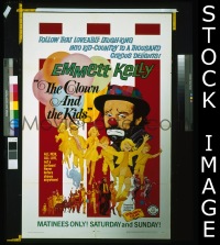 #089 CLOWN & THE KIDS 1sh '68 Emmett Kelly 
