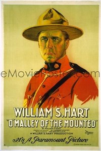 436 O'MALLEY OF THE MOUNTED ('21) linen 1sheet