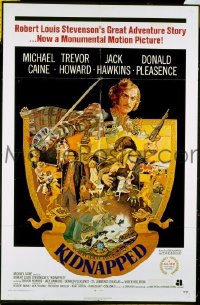 #206 KIDNAPPED 1sh '71 Caine, Howard 