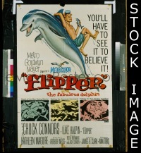 #1272 FLIPPER 1sh '63 Dolphin!, Halpin 