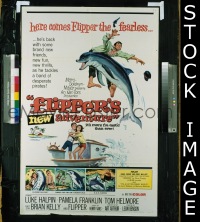 #1273 FLIPPER'S NEW ADVENTURE 1sh '64 Dolphin 