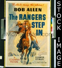 #8158 RANGERS STEP IN 1sh '37 Bob Allen 