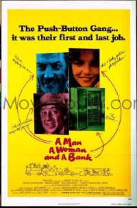 A761 MAN, A WOMAN & A BANK one-sheet movie poster '79 Donald Sutherland
