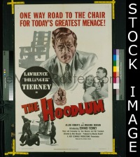 #348 HOODLUM 1sh '51 Tierney, film noir! 