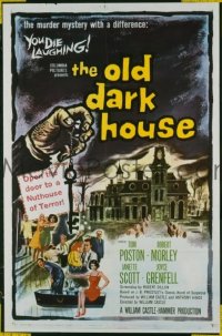 #471 OLD DARK HOUSE 1sh '63 Hammer, Poston 