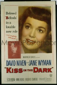 #292 KISS IN THE DARK 1sh '49 Jane Wyman 