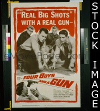#0061 4 BOYS & A GUN 1sh '57 Franciscus 
