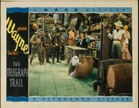 JW 032 TELEGRAPH TRAIL lobby card '33 John Wayne breaks up robbery!