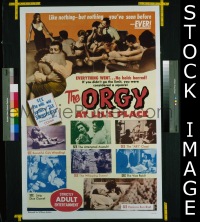 #7578 ORGY AT LIL'S PLACE 1sh '63 wrestling! 