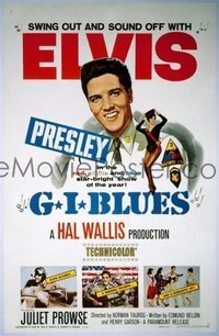 #332 GI BLUES 1sh '60 Elvis Presley 