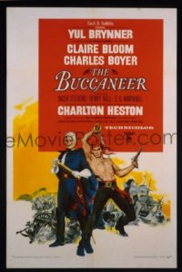 #056 BUCCANEER 1sh '58 Brynner 