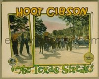 t045 TEXAS STREAK movie lobby card '26 Hoot Gibson roping bad guys!