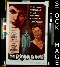 #318 LAST MAN TO HANG 1sh '56 Tom Conway 