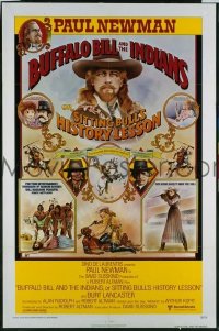 P305 BUFFALO BILL & THE INDIANS one-sheet movie poster 76 Newman
