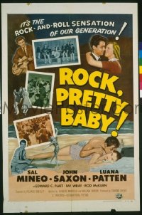 Q476 ROCK PRETTY BABY one-sheet movie poster '57 rock 'n' roll!