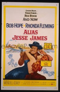 #0129 ALIAS JESSE JAMES 1sh '59 Bob Hope 