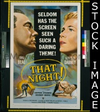 #629 THAT NIGHT 1sh '57 sex troubles! 