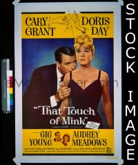 Q723 THAT TOUCH OF MINK one-sheet movie poster '62 Grant, Day
