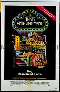 Q725 THAT'S ENTERTAINMENT one-sheet movie poster '74 classic scenes!