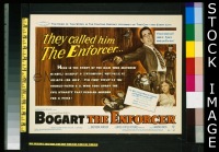 K124 ENFORCER title lobby card '51 Humphrey Bogart vs the Mob!