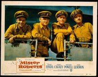 2066 MISTER ROBERTS lobby card #6 '55 portrait of 4 top stars!