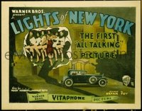 2001 LIGHTS OF NEW YORK title lobby card '28 1st all talking picture!