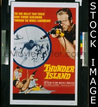 B076 THUNDER ISLAND one-sheet movie poster '63 Jack Nicholson