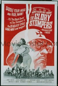 #1349 GLORY STOMPERS 1sh67 AIP biker, Hopper! 